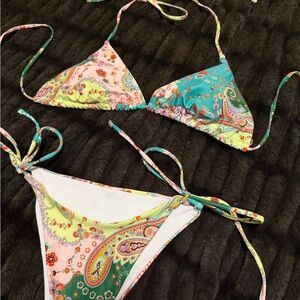 Colorful Paisley Bikini Set